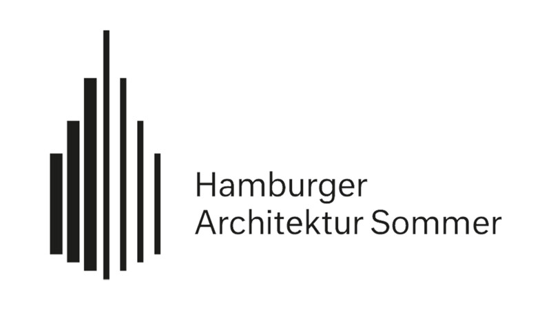 Logo des Hamburger Architektursommers auf weißem Hintergrund