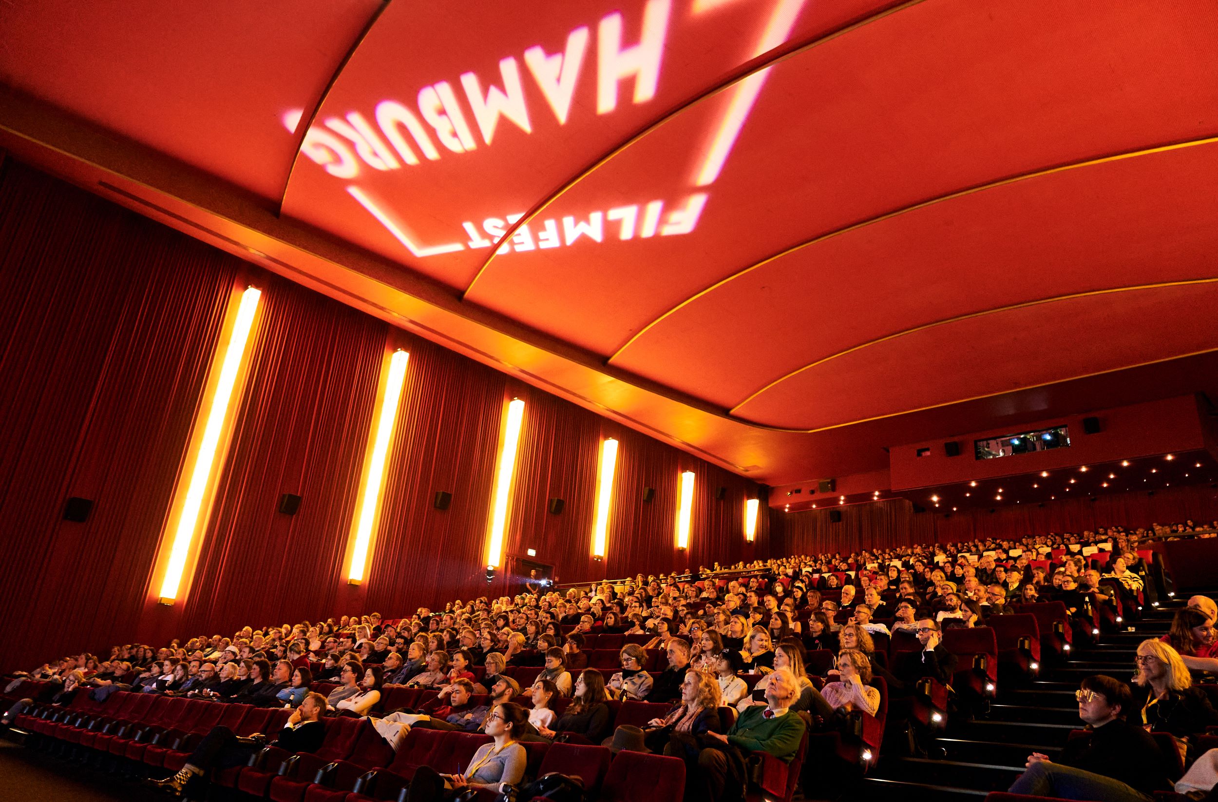 Fully occupied cinema in Hamburg