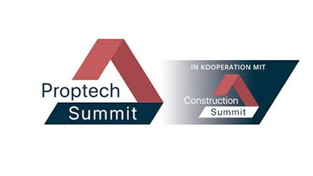 Logo der Messe proptech summit auf weißem Hintergrund.