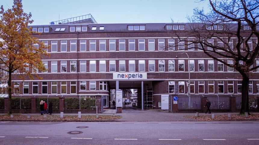 Nexperia company building at the Eimsbüttel/Troplowitzstraße business location
