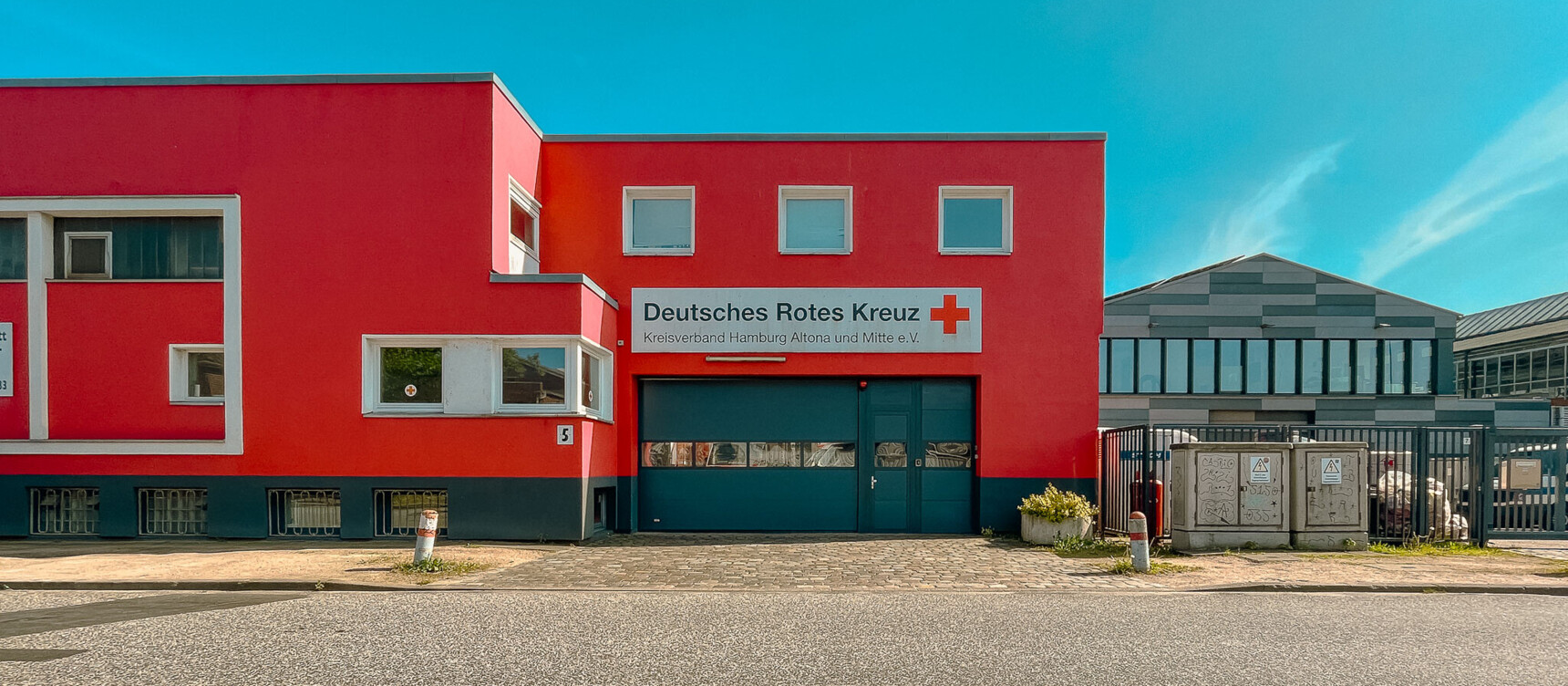 Deutsches Rotes Kreuz in Altona: Impressionen aus dem Gewerbegebiet Gewerbegebiet Bornkampsweg/Ruhrstraße
