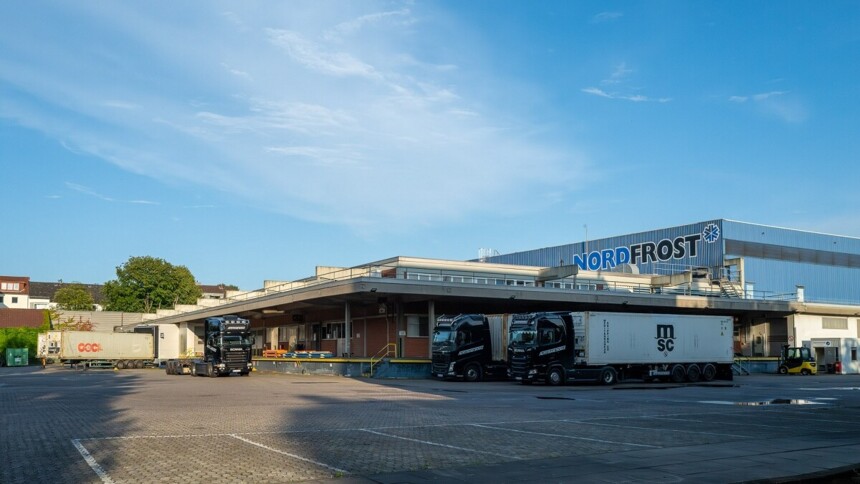 Site of the logistics company Nordfrost GmbH on the eastern edge of the harbour