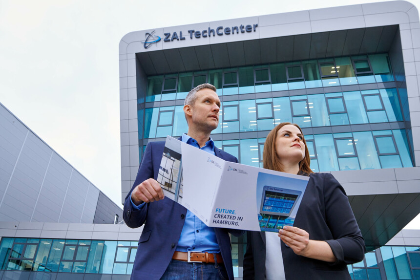 Innovationspark Finkenwerder aus der Vogelperspektive