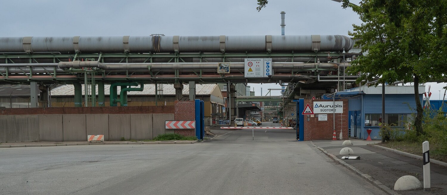 Entrance to the Aurubis plant