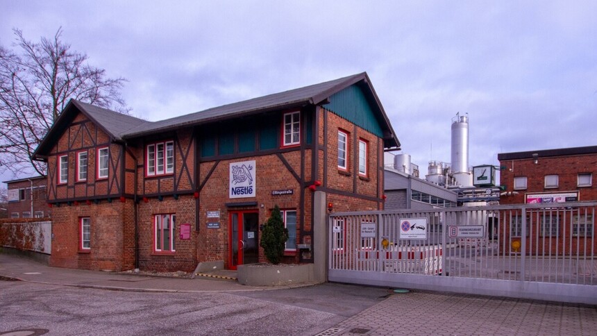 Nestle's Hamburg plant in Wandsbek