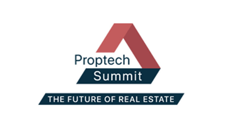 Logo der Messe proptech summit auf weißem Hintergrund.