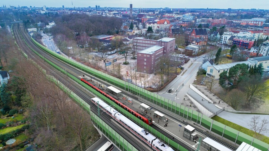 Visualization of the new S4 S-Bahn line