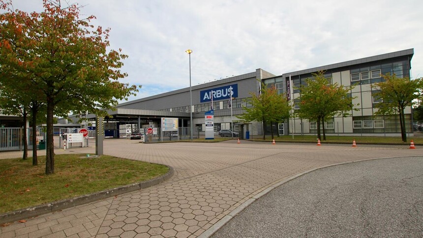 Das Airbus Materialwirtschaftszentrum (MWZ) in Hausbruch