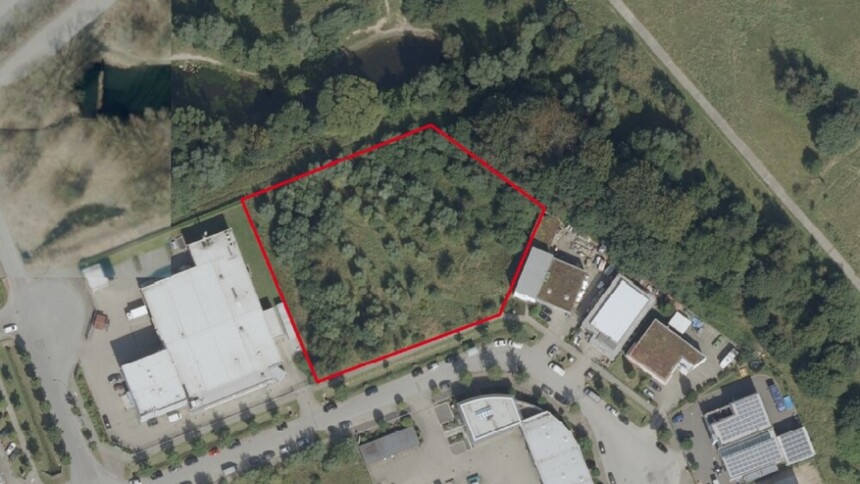 Städtisches Gewerbegrundstück für Gewerbeimmobilien: Luftbild Rahlstedter Grenzweg