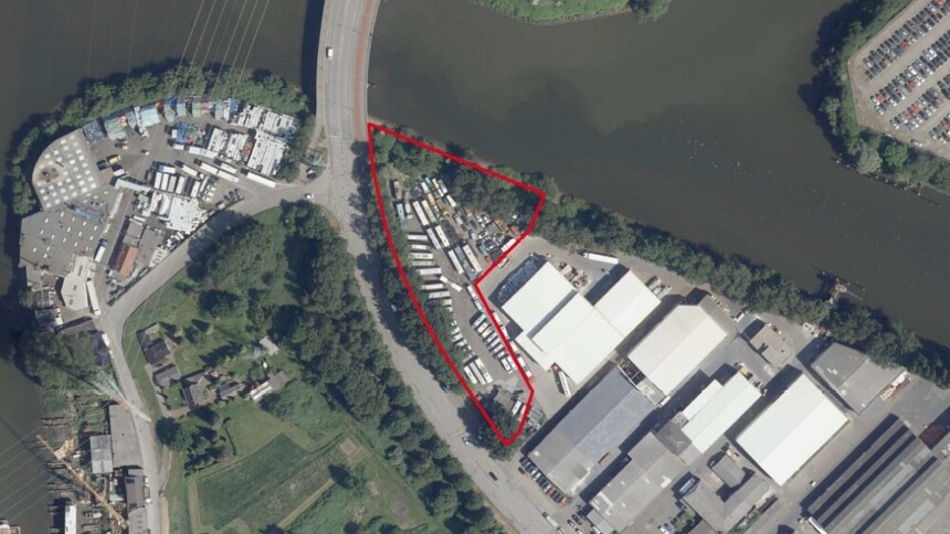 Städtisches Gewerbegrundstück für Gewerbeimmobilien: Luftbild Andreas-Meyer-Straße