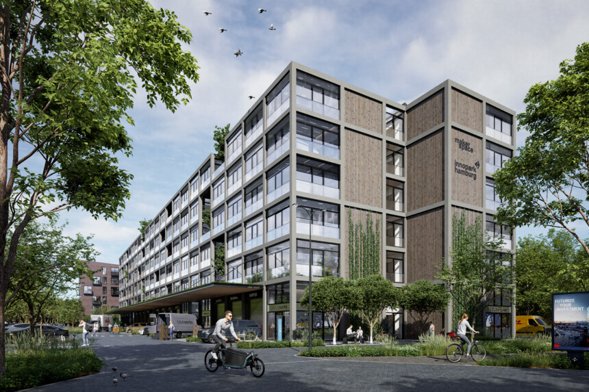 Innovationspark Harburg aus der Vogelperspektive