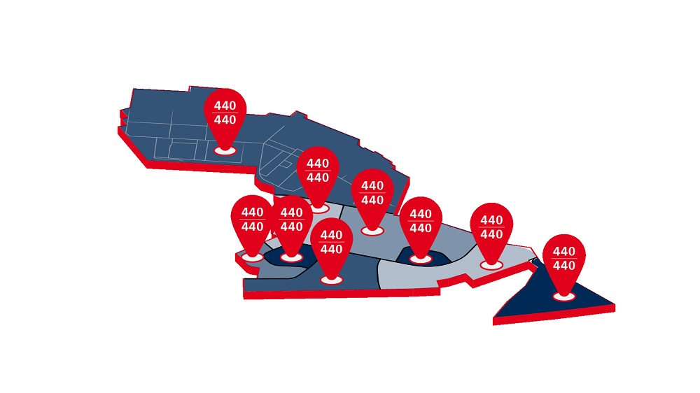 Infographic on standard land values in the southern airport environment area