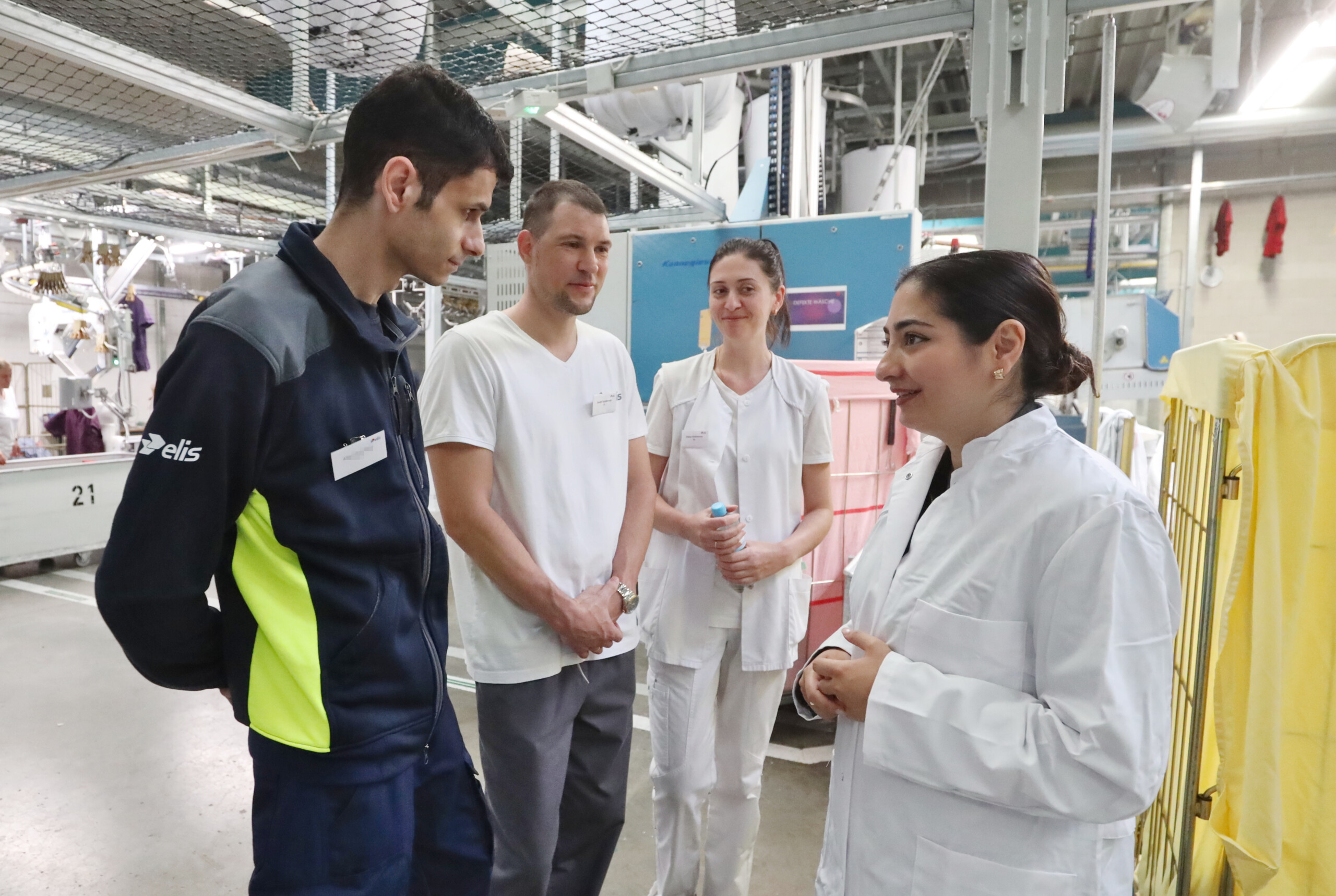Reem Alabali-Radovan, Minister of State for Migration, Refugees and Integration, visits Elis in Wismar