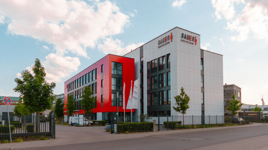 Firmengebäude der BAUER Elektroanlagen Nord GmbH & Co. KG unweit des Friedrich-Ebert-Damms in Hamburg-Wandsbek