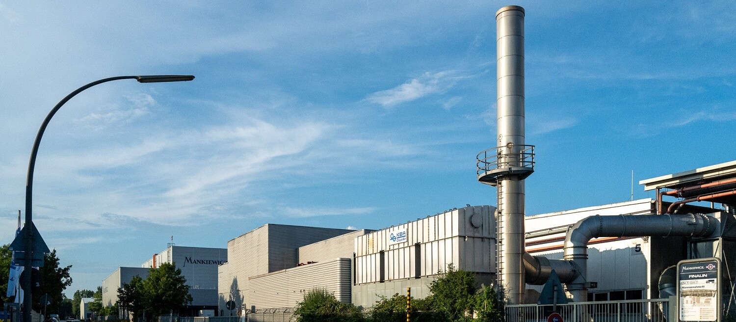 Various commercial companies on the eastern edge of the harbour