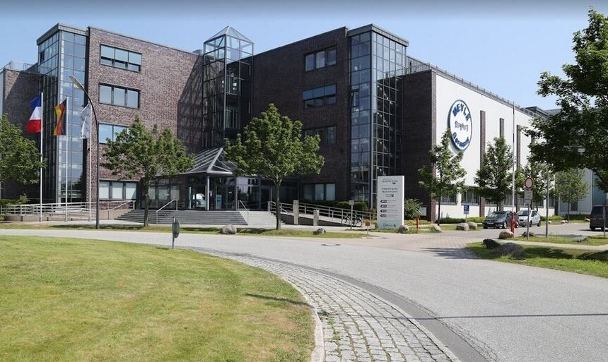 Der Hauptsitz der MEYLE AG im Gewerbegebiet Höltigbaum in Hamburg
