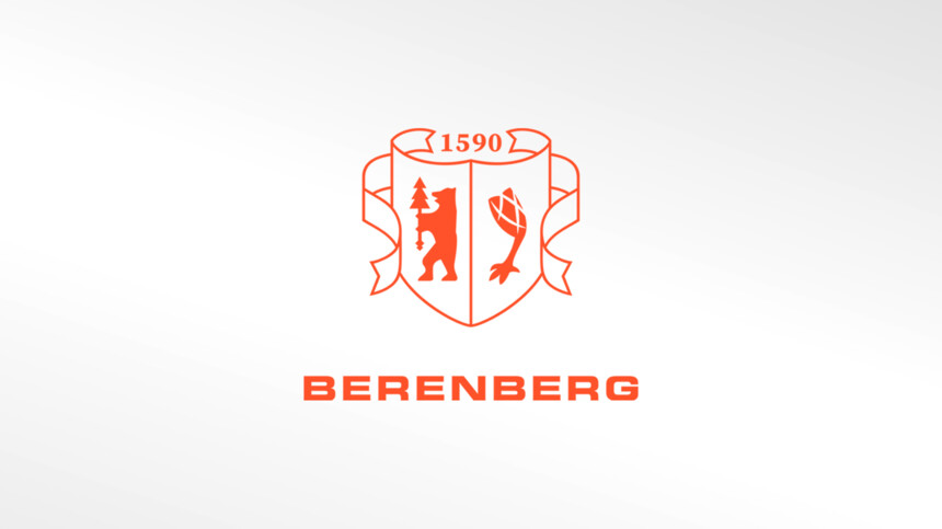 Logo of Berenberg on a light gray backround