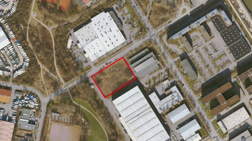 Städtisches Gewerbegrundstück für Gewerbeimmobilien: Luftbild Leegerwall