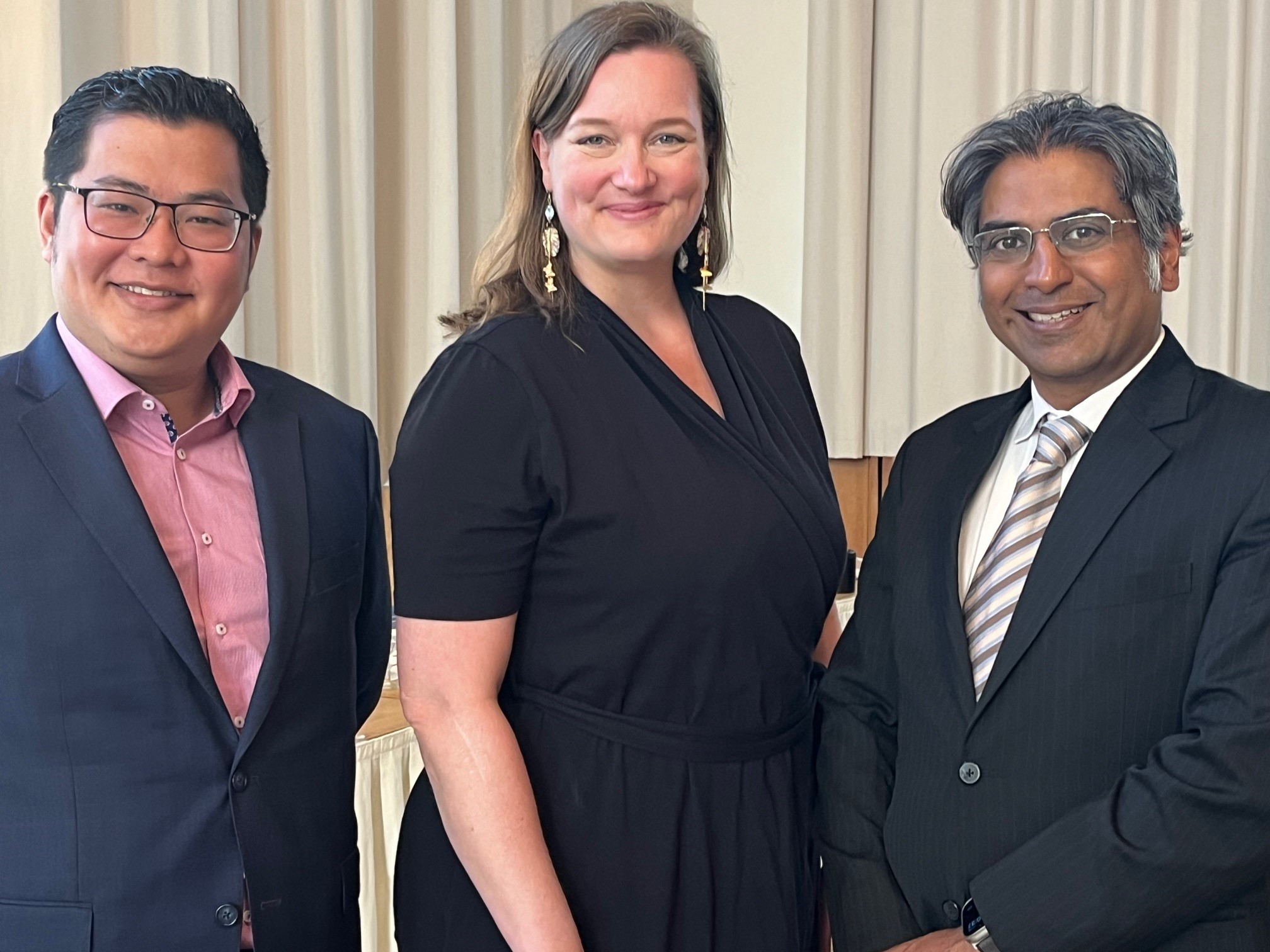 Die drei neuen HamburgAmbassadors: Dr. Anh Ngoc Nguyen, Sabrina Tams und Prashant Rao