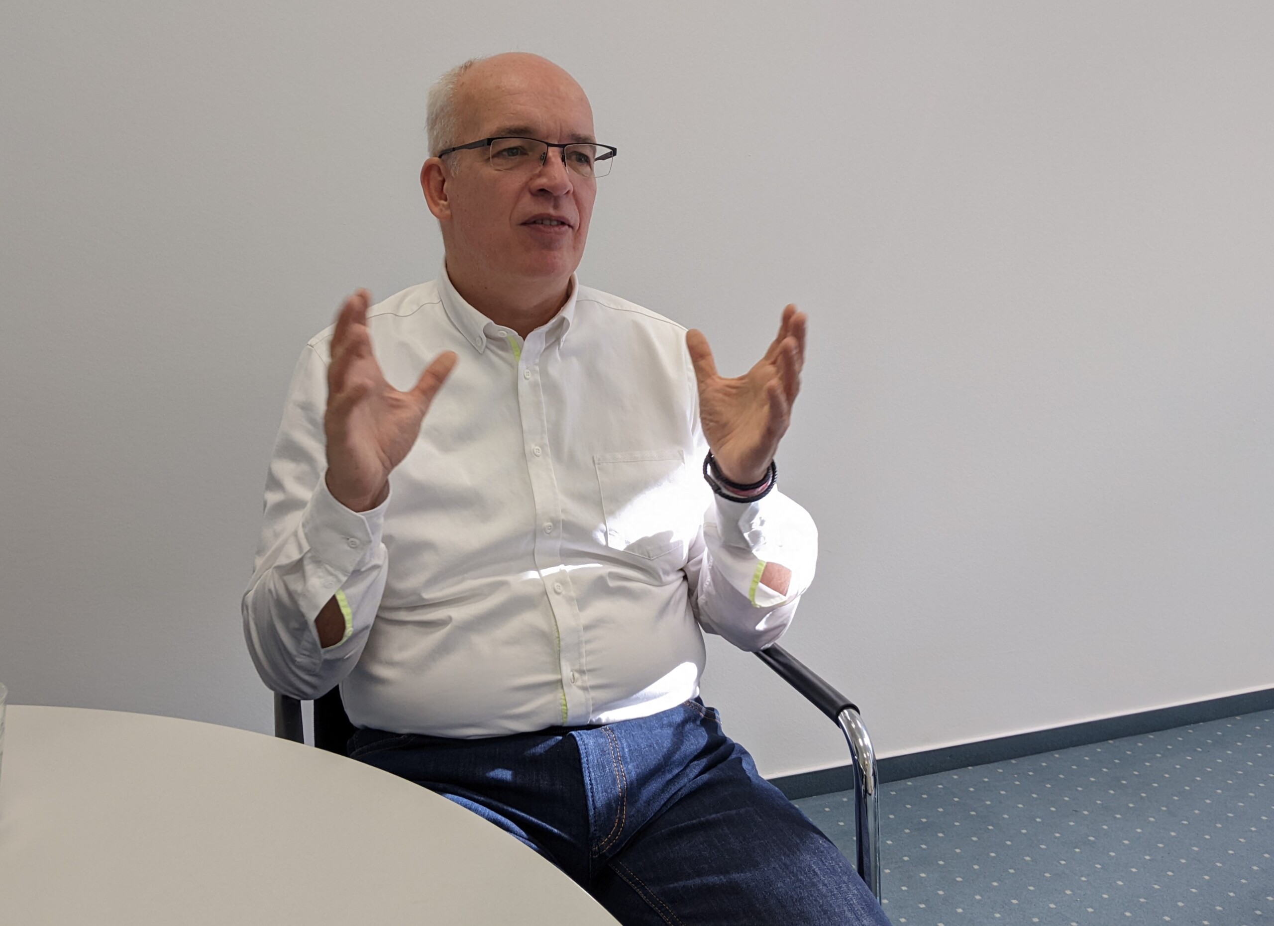 Professor Michael Berlemann, wissenschaftlicher Direktor des HWWI im Gespräch