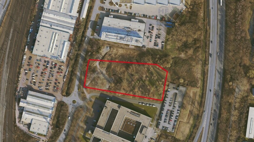 Städtische Gewerbegrundstücke für Gewerbeimmobilien: Luftbild Schlachthofstraße (Süd)