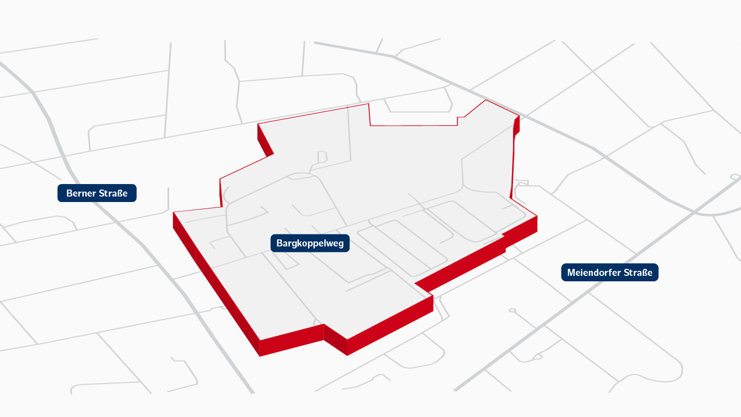 Infographic on transport links in the Bargkoppelweg industrial and commercial site