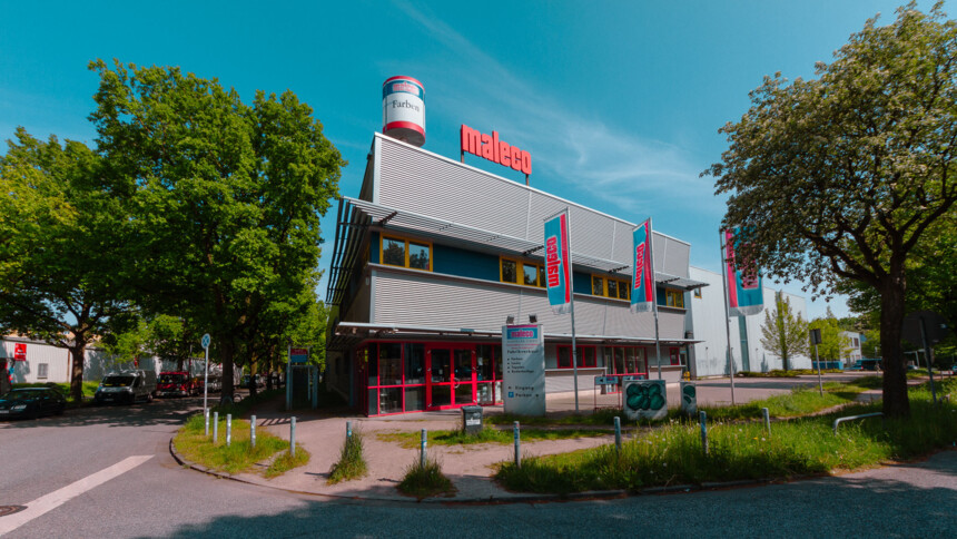 Hauptsitz der maleco Farbwerk GmbH in Hamburg-Bahrenfeld