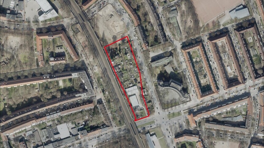 Städtisches Gewerbegrundstück für Gewerbeimmobilien: Luftbild Krausestraße/Nördl. Dehnhaide