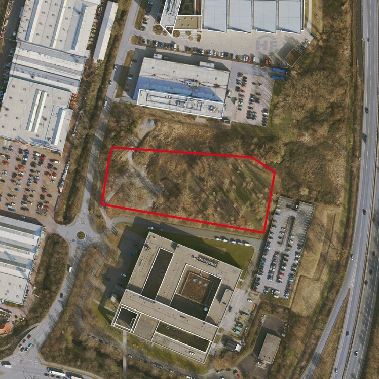 Luftaufnahme städtische Gewerbefläche Schlachthofstraße Süd