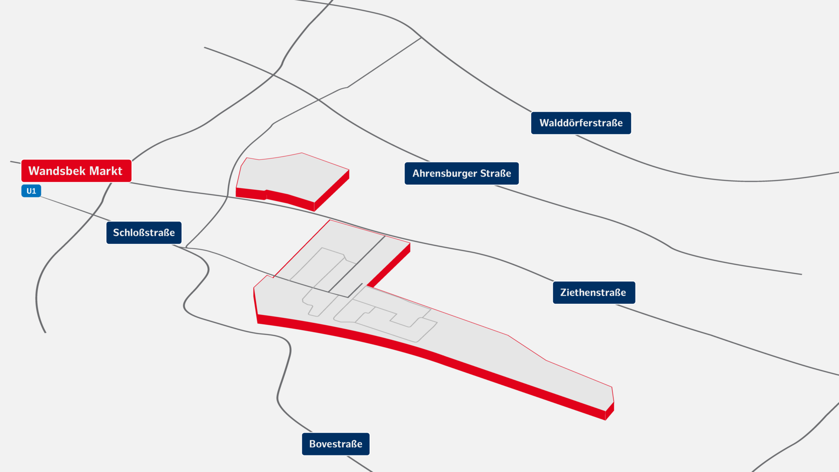 Infographic on traffic links in the Am Neumarkt  industrial area