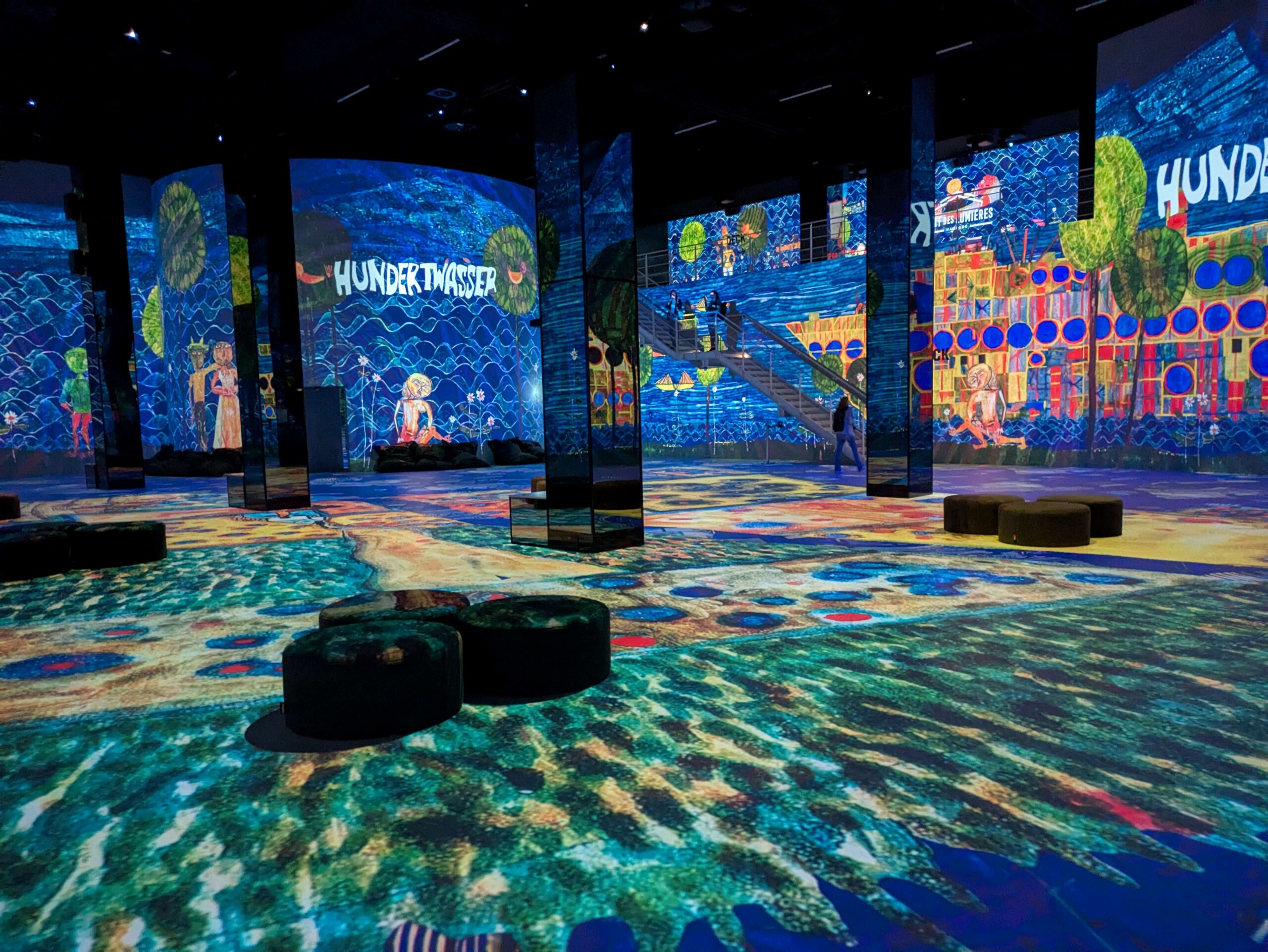 Digital art in "Port des Lumières"
