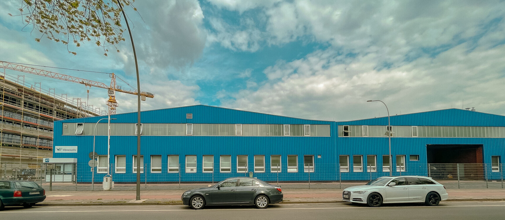 Blue factory hall of Vibracoustic