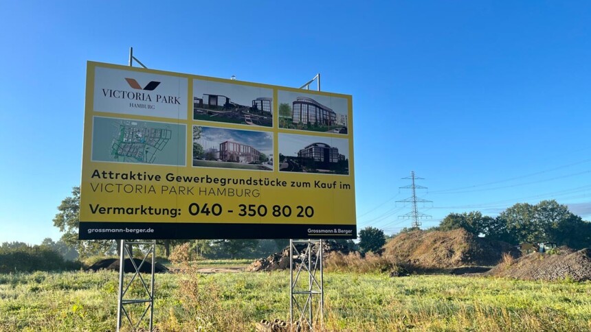 New commercial properties for sale or lease in the Höltigbaum industrial estate.