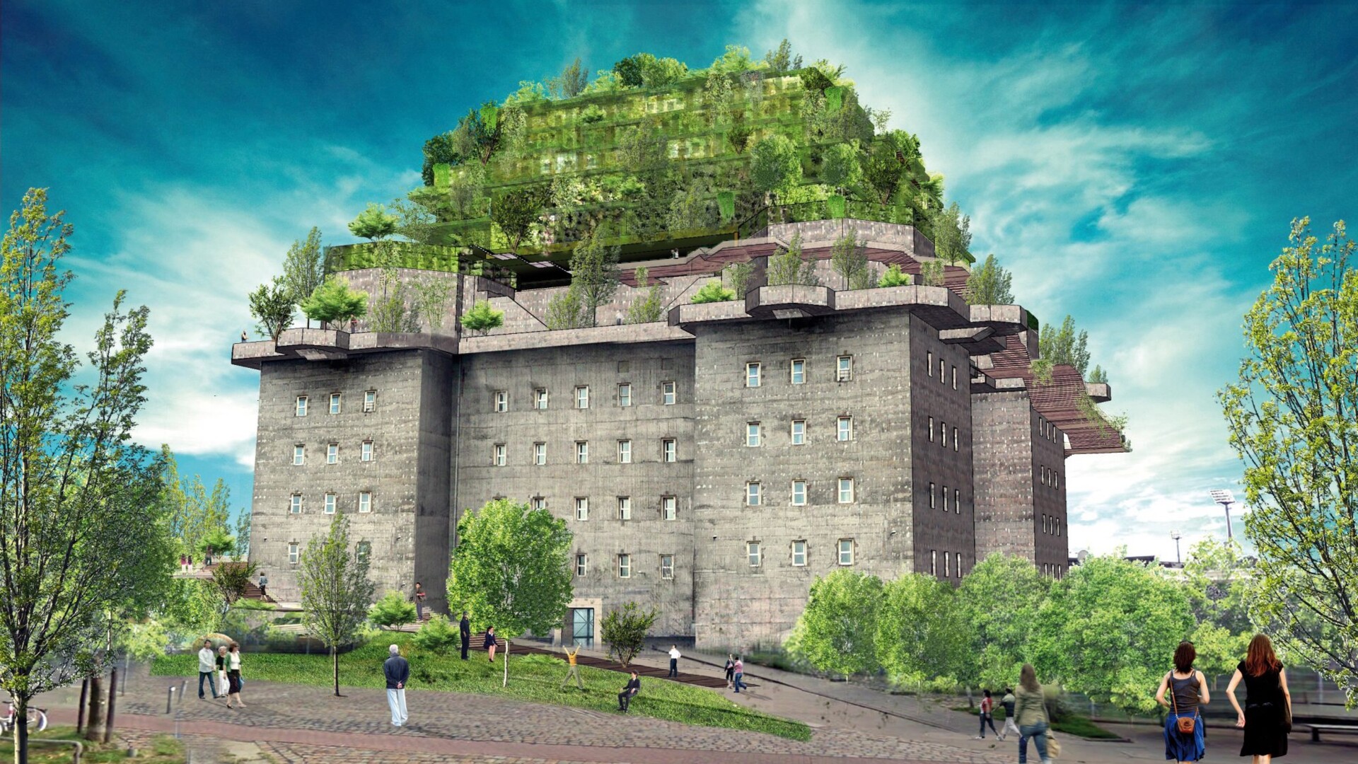 Hard rock hotel to open in flak tower on Heiligengeistfeld | News | Hamburg  Business