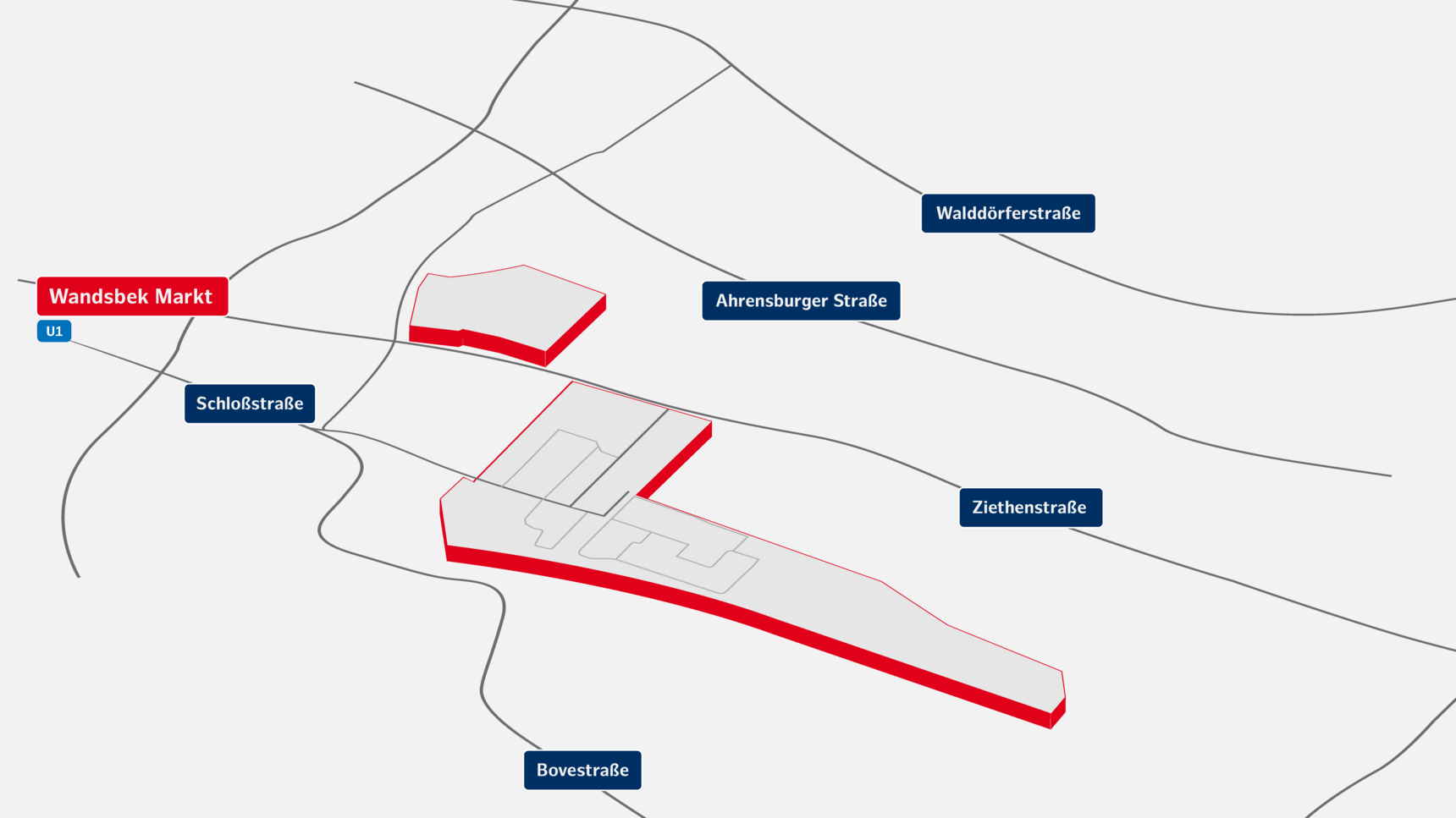 Infografik zur Verkehrsanbindung des Industrie- und Gewerbestandortes Am Neumarkt