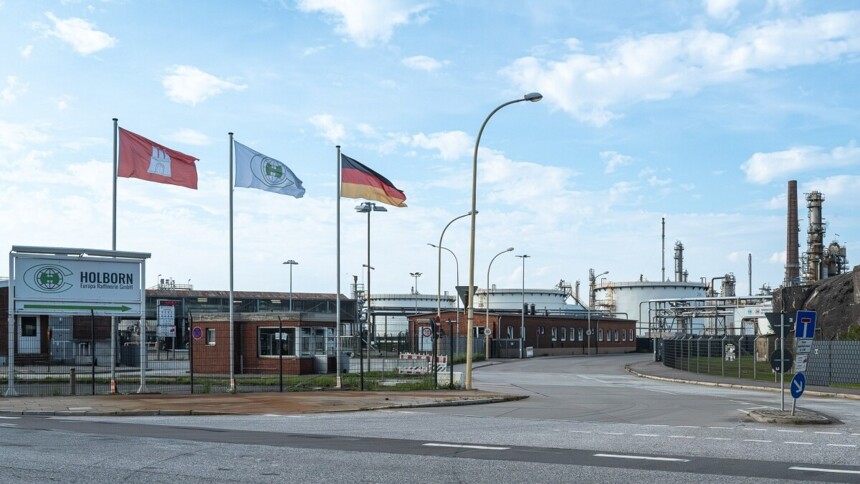 Holborn Europa refinery site in Hamburg Harburg