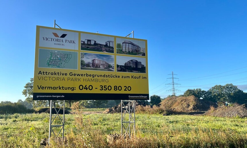 New commercial properties for sale or lease in the Höltigbaum industrial estate.