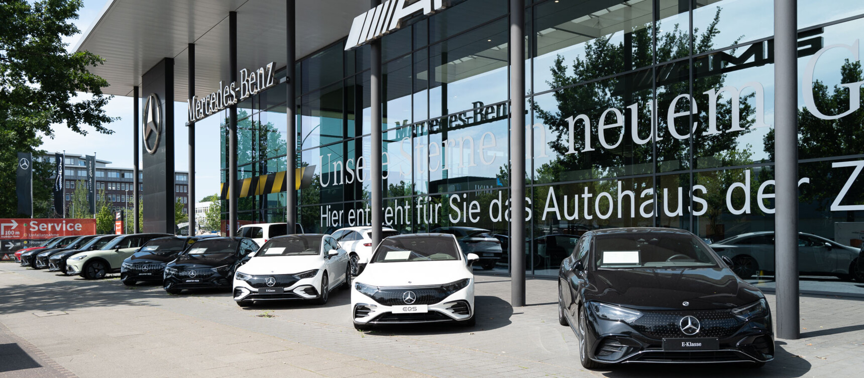 Niederlassung von Mercedes-Benz direkt am Friedrich-Ebert-Damm